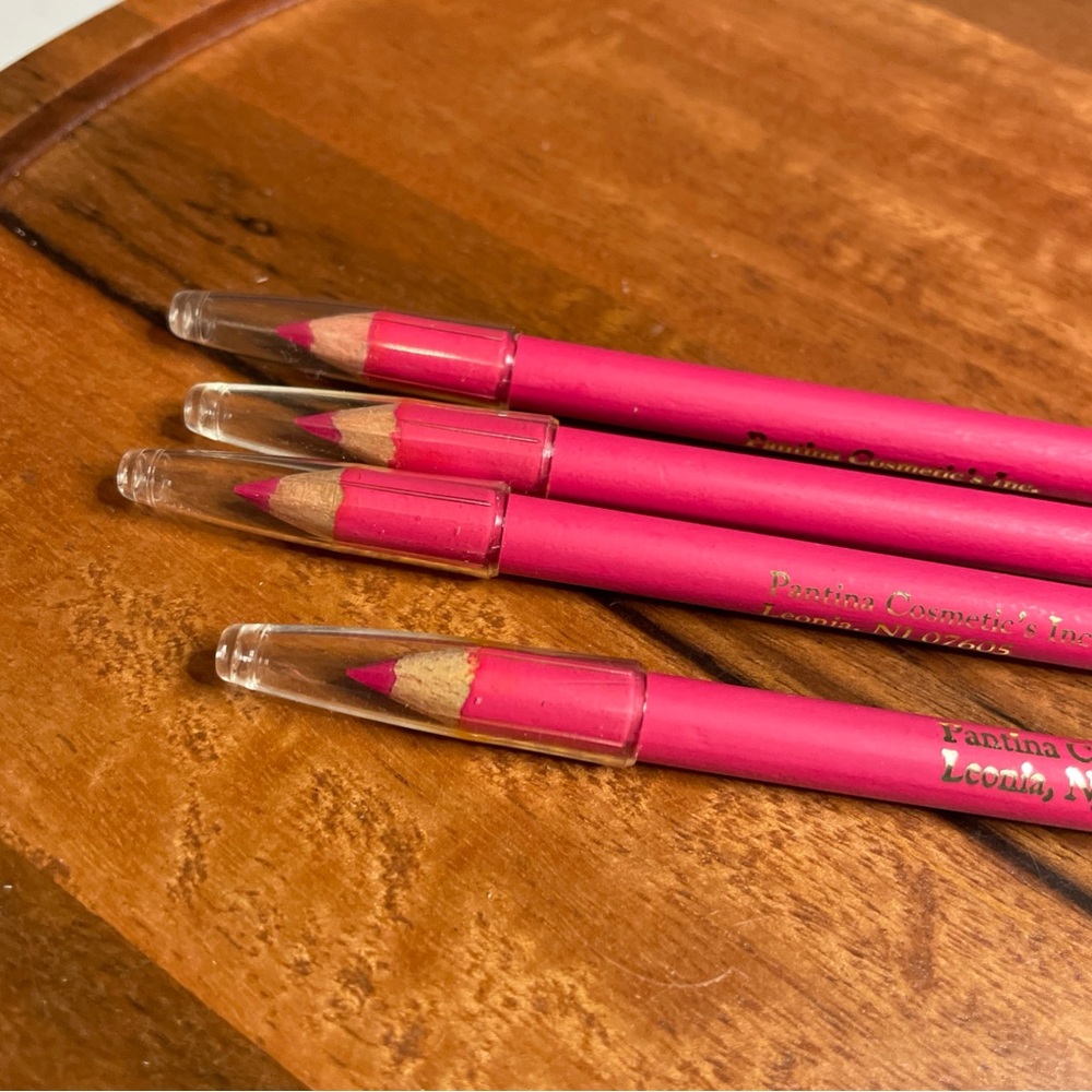 Pantina Cosmetics Jackelin Hot Pink #114 Kohl Four Lip Liner Pencils. Made USA